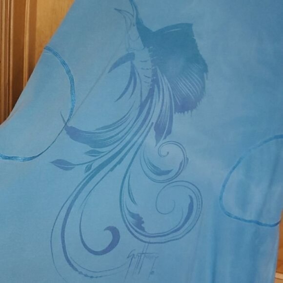 Guy Harvey Vintage Swordfish Graphic Pocketed Sleeveless Sz. L Sundress - Picture 2 of 11